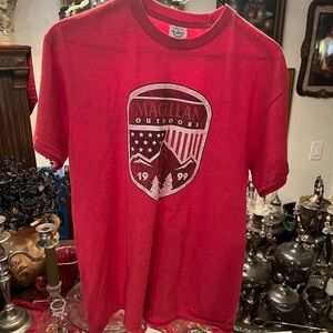 Delta Red Short Sleeve Tee Bold Graphic